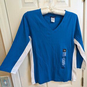 NordicTrack New Long Sleeve Color Block Tee Shirt
